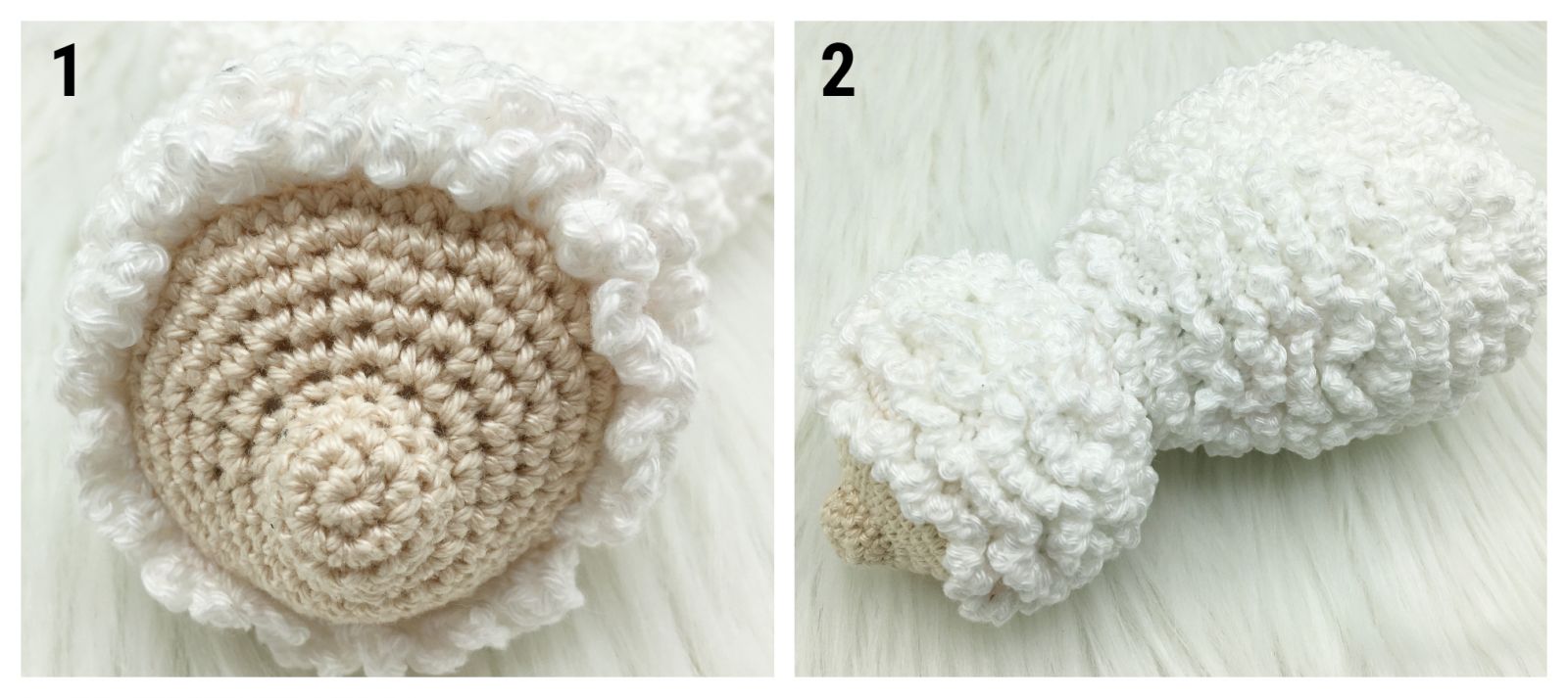 Blog-Inhaltsbild für 'Schmuselamm, kostenlose Häkelanleitung'